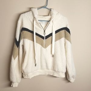 VINTAGE HAVANA Sherpa Hoodie,size S
